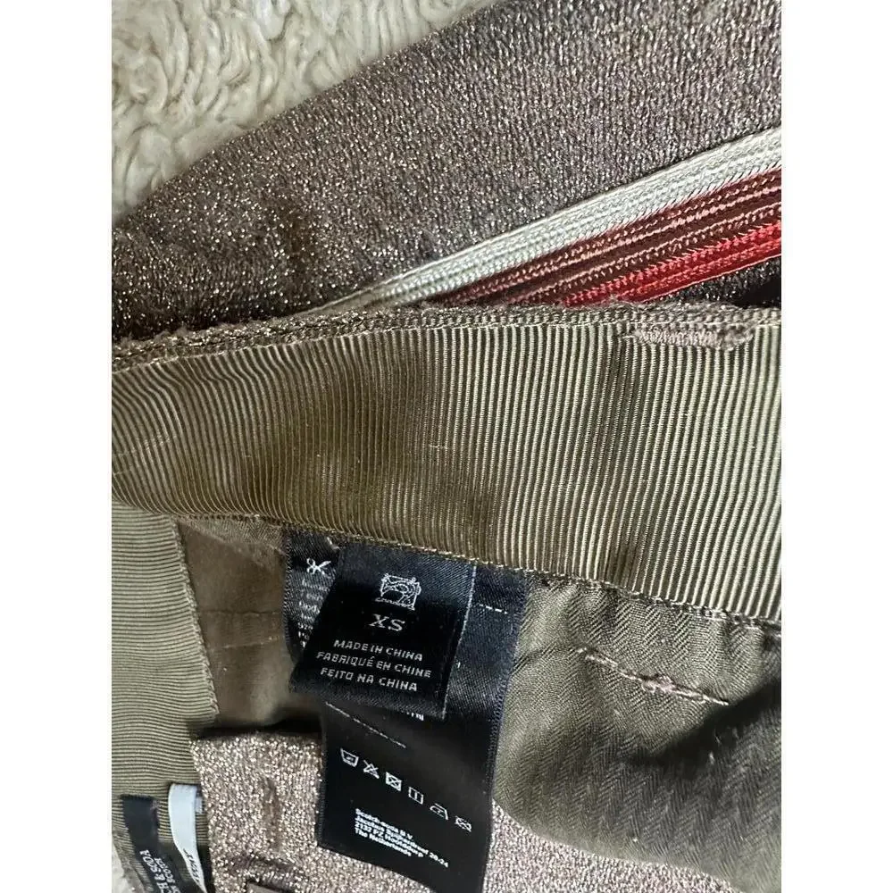 Scotch & Soda gold metallic Lurex tailored pants Size XS